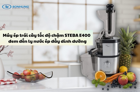 Máy ép trái cây tốc độ chậm STEBA E400 đem đến ly nước ép đầy dinh dưỡng