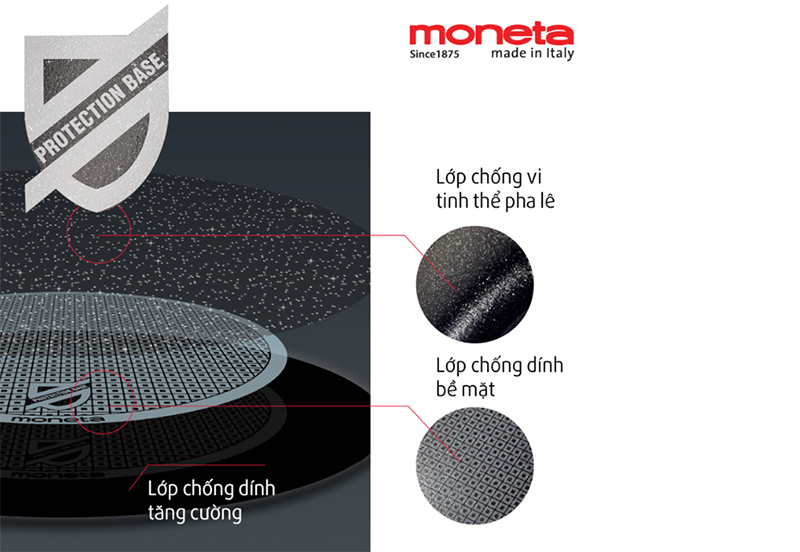 Chảo chống dính Moneta Wokpan Maxima 28cm chính hãng